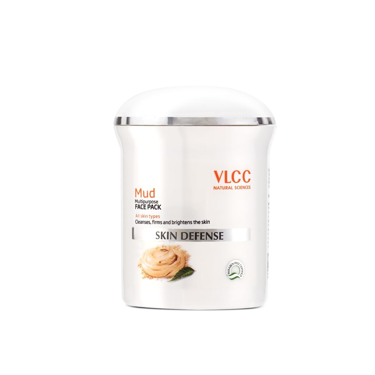 VLCC Skin Defense Mud Face Pack - 70g | Healing & Rejuvenating Mask | Helps Cleanse, Firm & Brighten Skin with Kaolin Clay, Almond & Mint Oil | Helps Soothe Irritation & Detox.