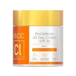 VLCC Clinic ProDefense All Day Cream SPF 30-100g | Defense Against Sun Damage | Powered By Pomegranate + Kombucha | Anti-UVA & UVB, Anti-Photo Damage for Brighter Skin Complexion