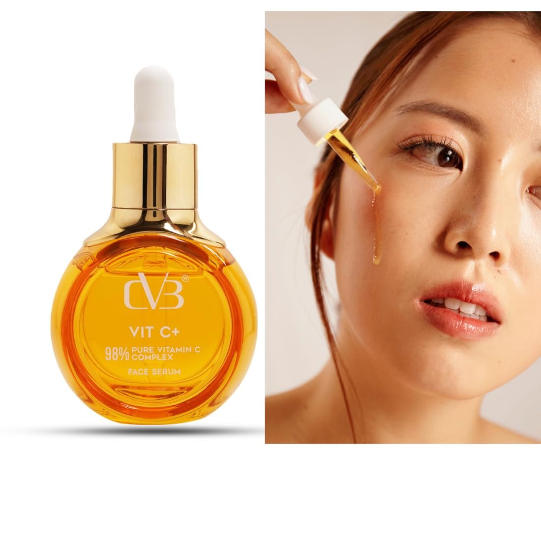 CVB C140A Vitamin C Face Serum, 98% Pure Complex, Dark Spot Reduction, Skin Brightening - Image 4