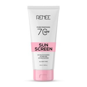 RENEE Pore Minimizing Sunscreen SPF 70 With 2% Niacinamide, 2% Peptide & 3% Multivitamins, 50Ml