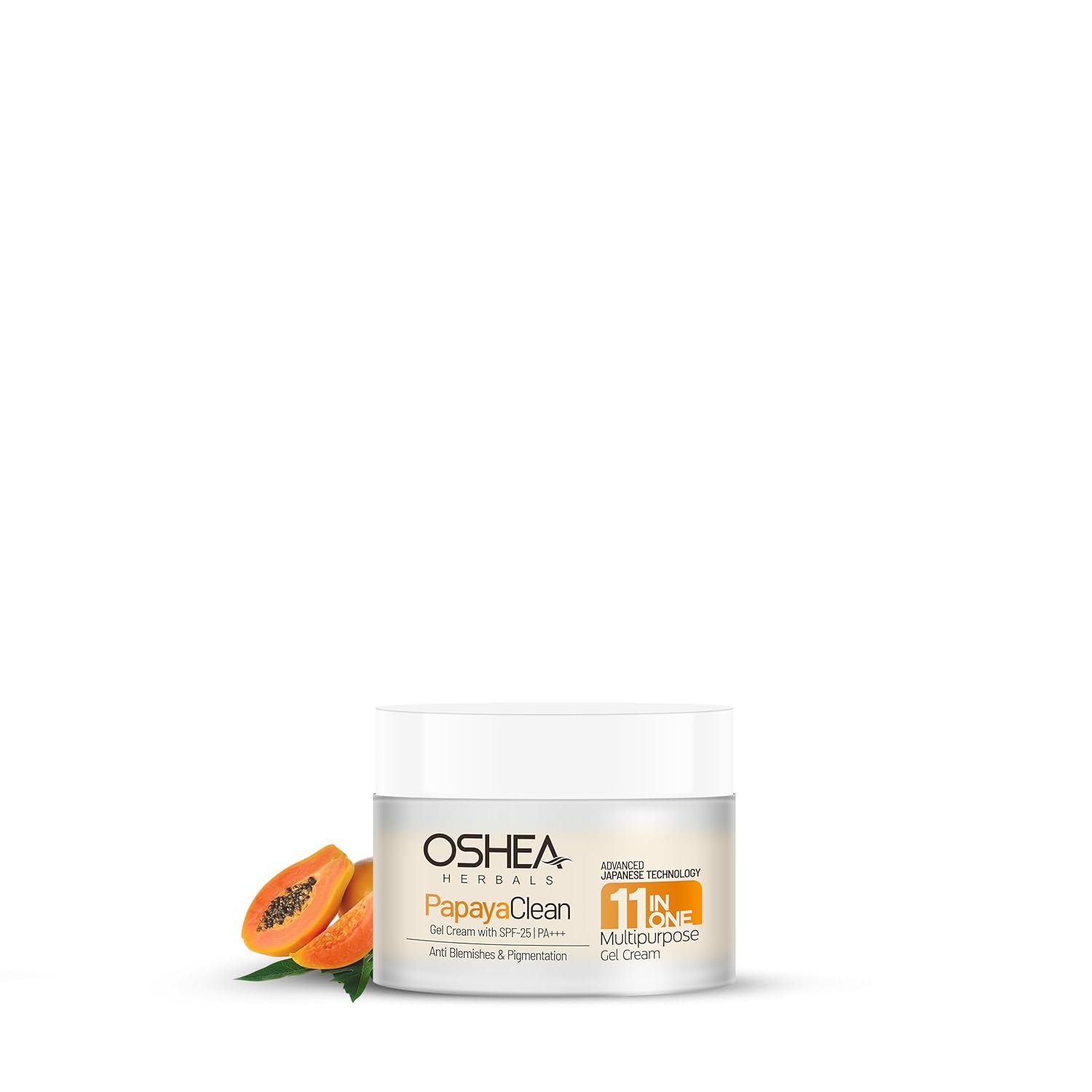 Oshea Herbals Papaya Clean 11 in One Gel Cream with SPF-25 | PA+++ 50gm - Image 2