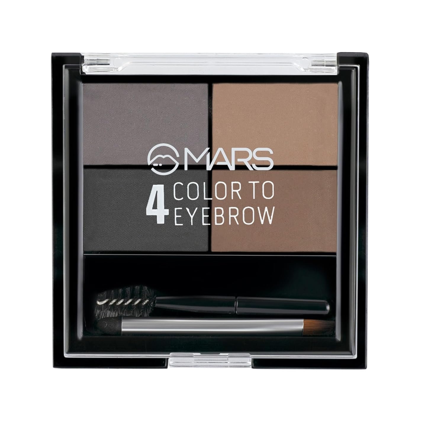 MARS 4 in 1 Eyebrow Powder Cake with Angled Eyebrow Brush and Spoolie | Long Lasting & Waterproof | (8g) - Image 5