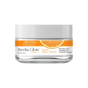 Jovees Herbal Revita Glow Vitamin C Cream Infused with Almond & Kakadu Plum | Reduces Dark Spots, Hyperpigmentation & Fine Line Apperances | For All Skin Type 50G
