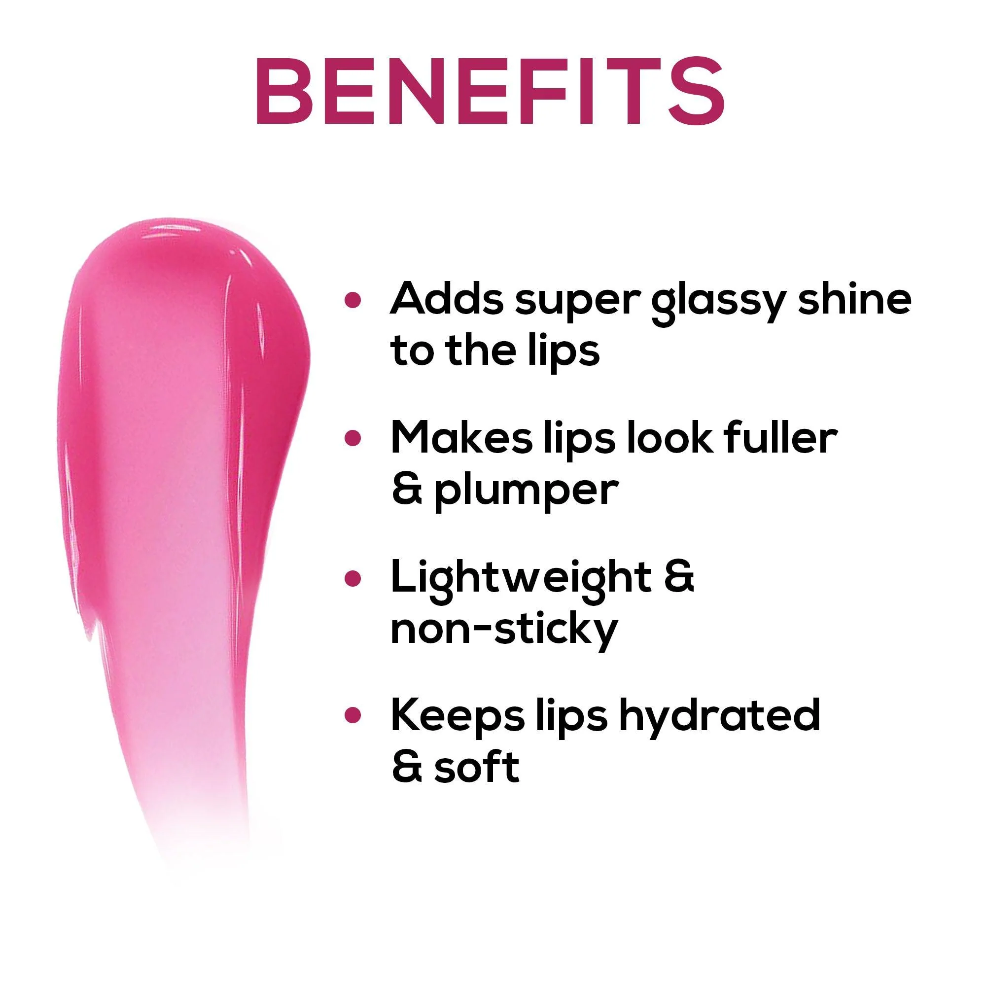 RENEE Hot Lips -Clear Lip Gloss | High-Glossy Shine | Enriched with Vitamin E | Lightweight | Non Sticky | Hydrating Formula | 4.5ml - Image 2