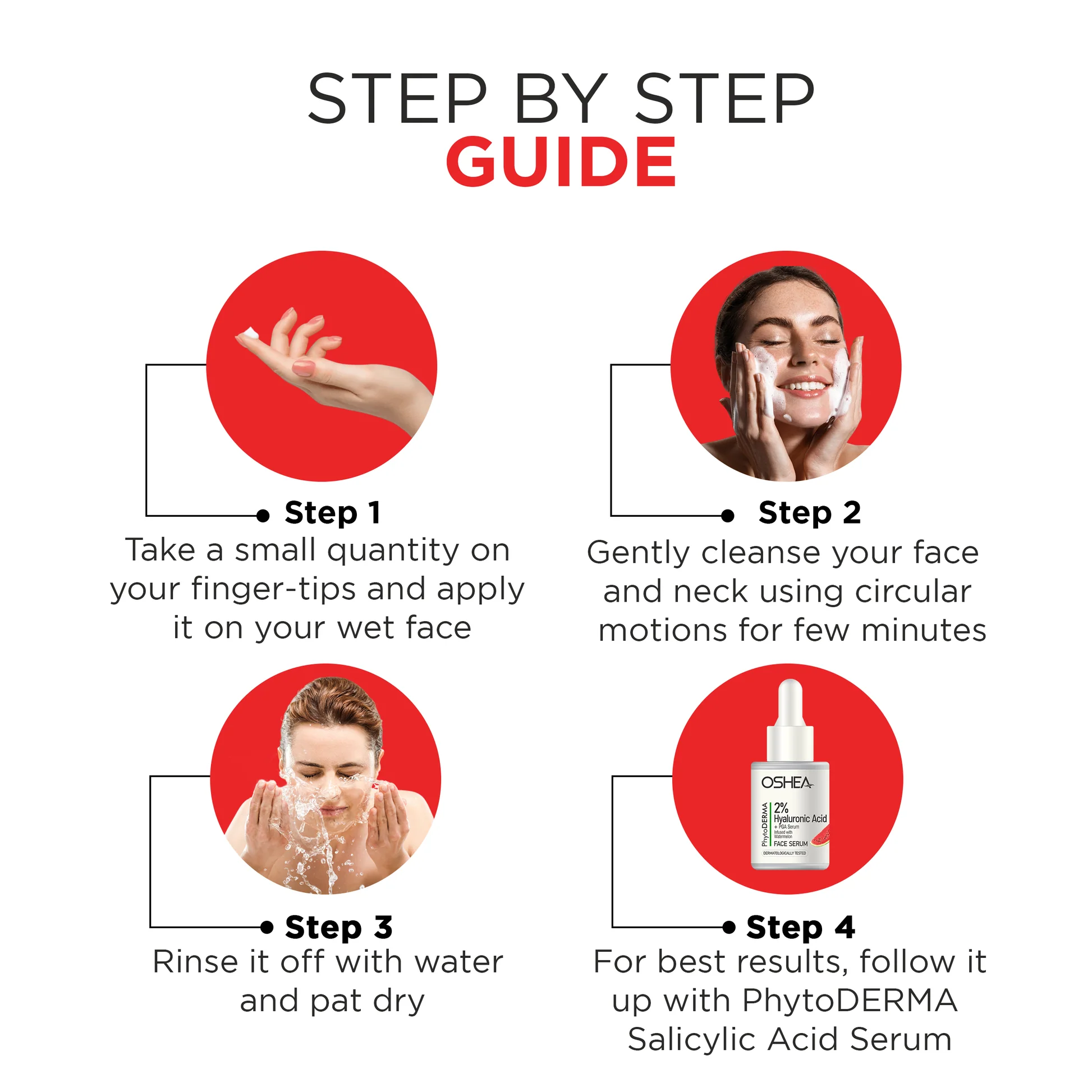 Facewash - 1% Hyaluronic Acid + 0.5% Pentavitin + PGA infused with Watermelon - Image 4