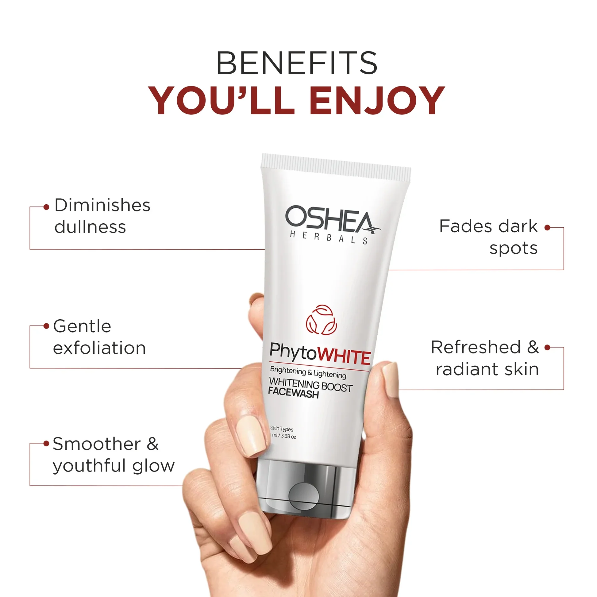 PhytoWHITE Brightening & Lightening Whitening Boost Face Wash - Image 4