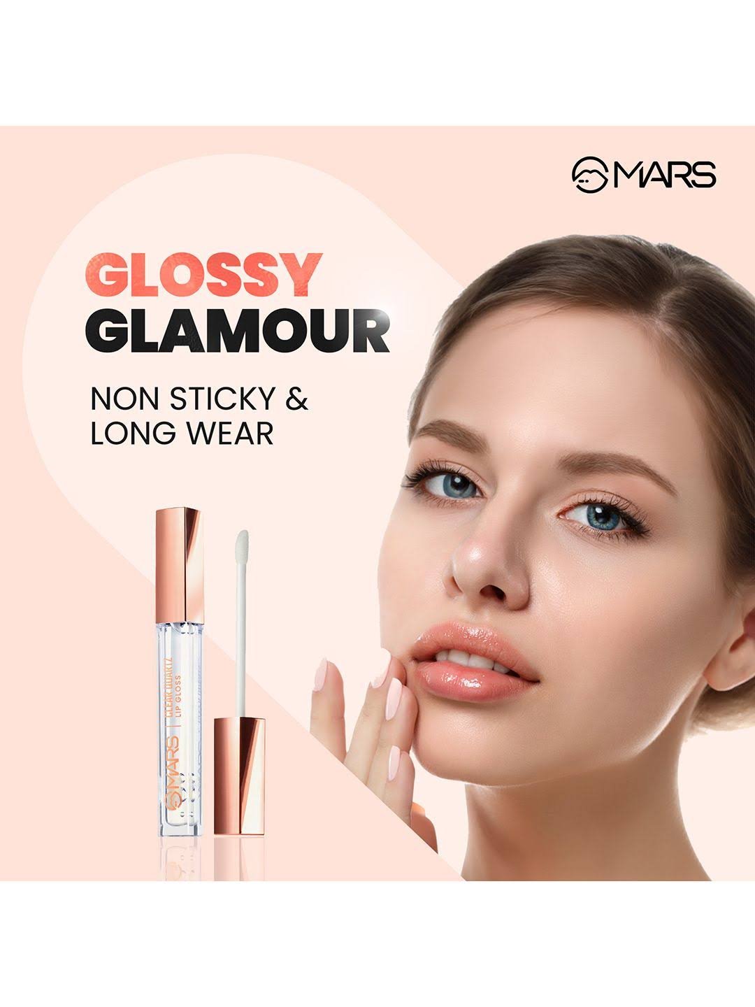 MARS Clear Quartz Lip Gloss | Moisturizing And Hydrating Lips (3 ml, Transparent) - Image 3