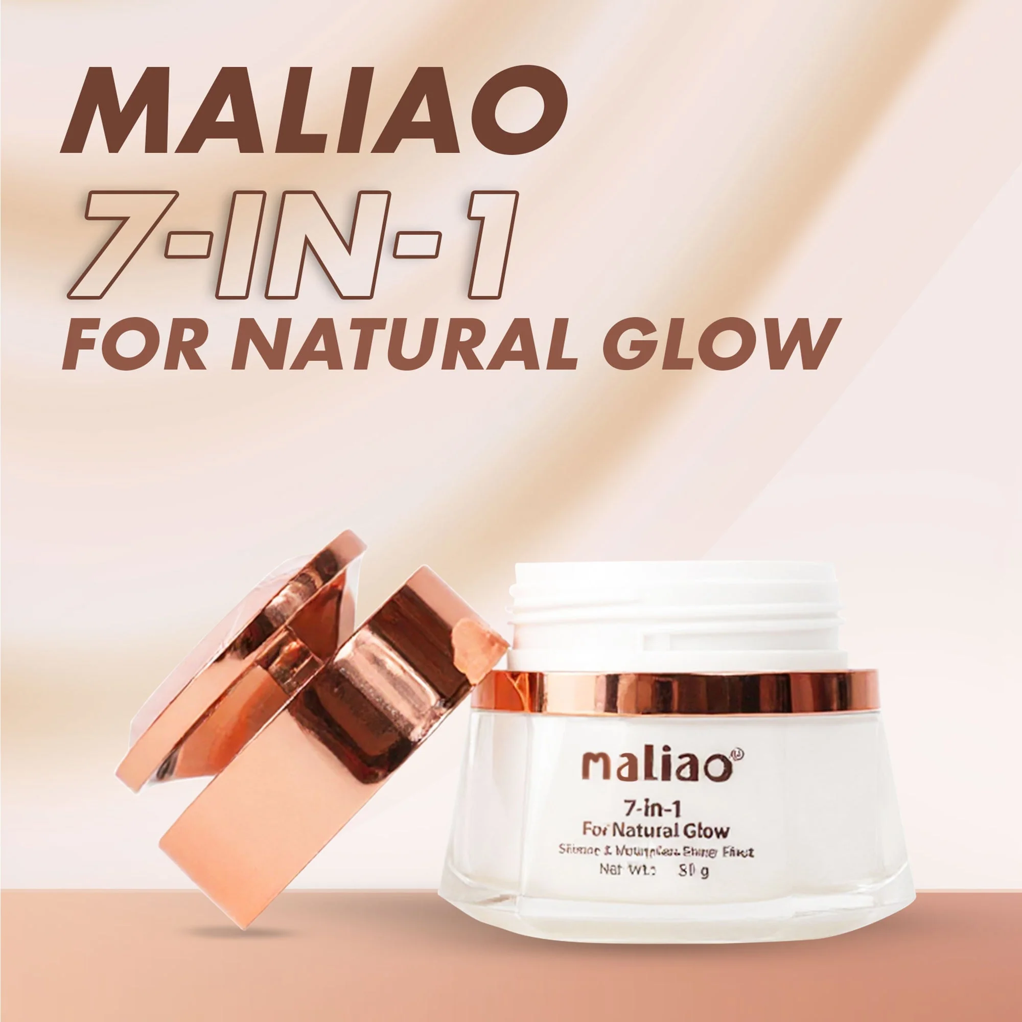 Maliao 7 in 1 cream | Natural Glow+ Skincare & Moisturizing Primer - Image 4