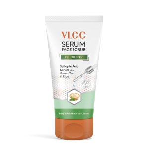 VLCC Oil Defense Scrub with Salicylic Acid Serum - 150g - Green Tea & Rice
