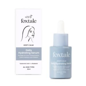 FoxTale Hyaluronic Acid Serum For Plump,Glowing Skin With Vitamin B5,Betaine|Intense 24-Hour Hydration,Brightening|Reduction In Fine Lines&Inflammation|For Dry,Sensitive