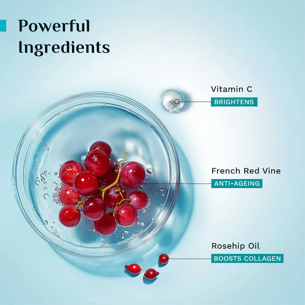 Red Vine Youthful Glow Moisturizer with Vitamin C & SPF 30 - Image 3