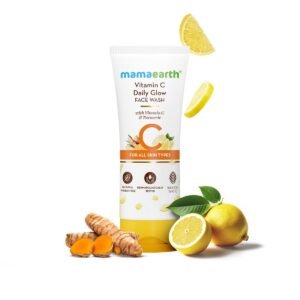 Mamaearth Vitamin C Face Wash with Vitamin C and Turmeric for Skin Illumination - 100 ml | Brightens skin | Evens skin Tone | Makes skin Glow