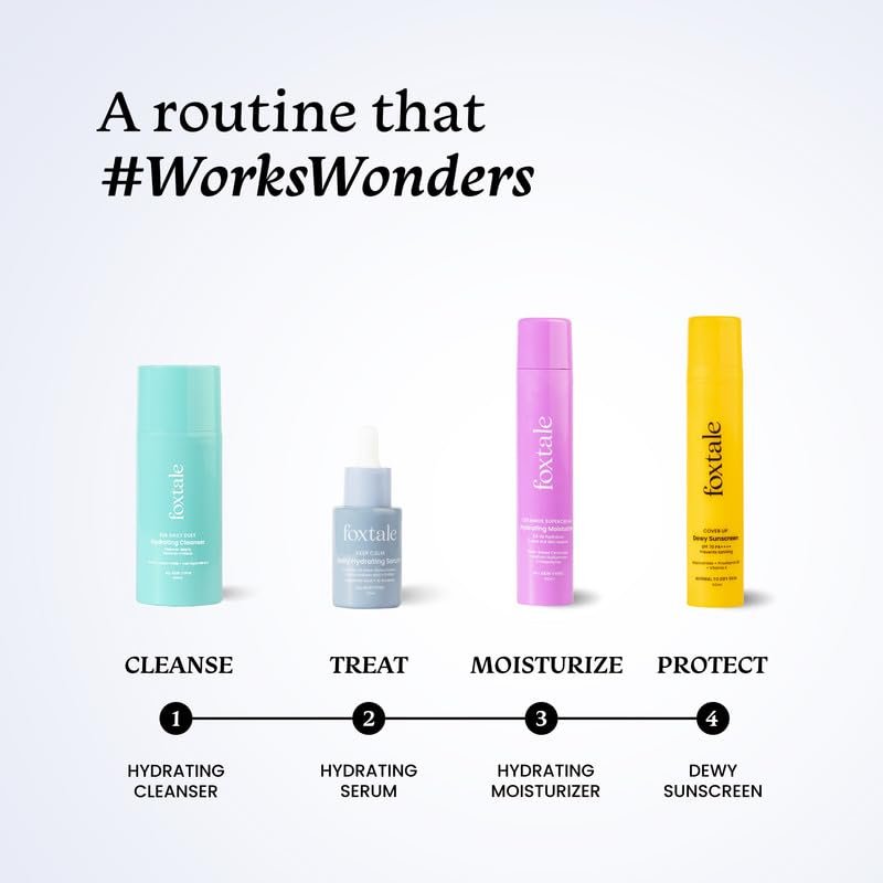 FoxTale Hyaluronic Acid Serum For Plump,Glowing Skin With Vitamin B5,Betaine|Intense 24-Hour Hydration,Brightening|Reduction In Fine Lines&Inflammation|For Dry,Sensitive - Image 6