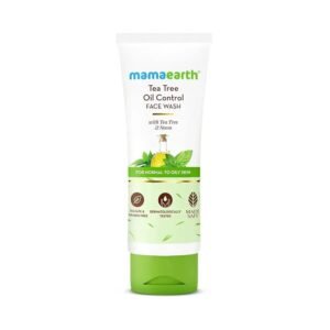 Mamaearth Tea Tree Pimple Control Face Wash with Tea Tree & Salicylic for Oily & Acne-Prone Skin - 100 ml | Controls Oil to Prevent Pimples | Crafted with tea tree & salicylic acid | Made Safe