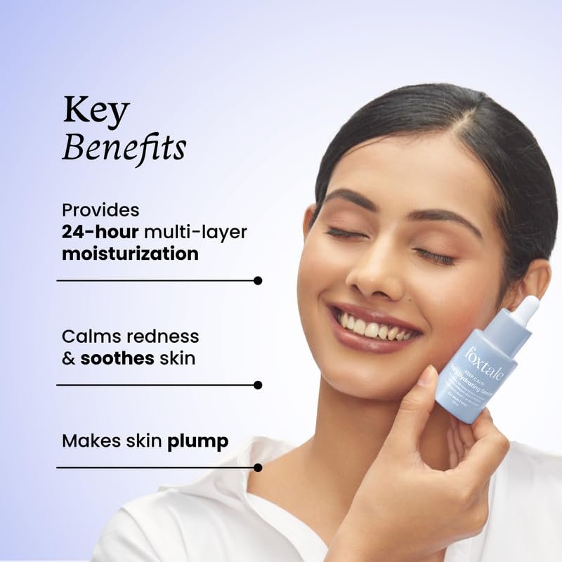 FoxTale Hyaluronic Acid Serum For Plump,Glowing Skin With Vitamin B5,Betaine|Intense 24-Hour Hydration,Brightening|Reduction In Fine Lines&Inflammation|For Dry,Sensitive - Image 4
