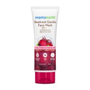 Mamaearth Beetroot Gentle Face Wash&Hyaluronic Acid For Hydrated Pink Glow -100Ml|Gently Cleanses|Hydrates&Soothes Skin|Soap - Free|Non-Irritant|Safe For Skin|Hydrating Gentle Face Wash|Non-Drying
