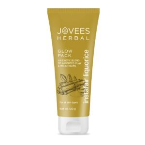 Jovees Herbal Insta Fair Glow Face Pack for Brightens, Cleans Pores, Removes Blackheads and Dark Spots | Clay Face Mask for Glowing, Hydrates & Plumps Skin | For All Skin Types - 120gm