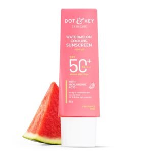 Dot & Key Watermelon Cooling Sunscreen In-Vivo Tested SPF 50+ PA++++ | With Hyaluronic Acid, Instantly Cools Skin, Broad Spectrum Protection | Controls Excess Oil, Checks Tanning | No White Cast, All Skin Types