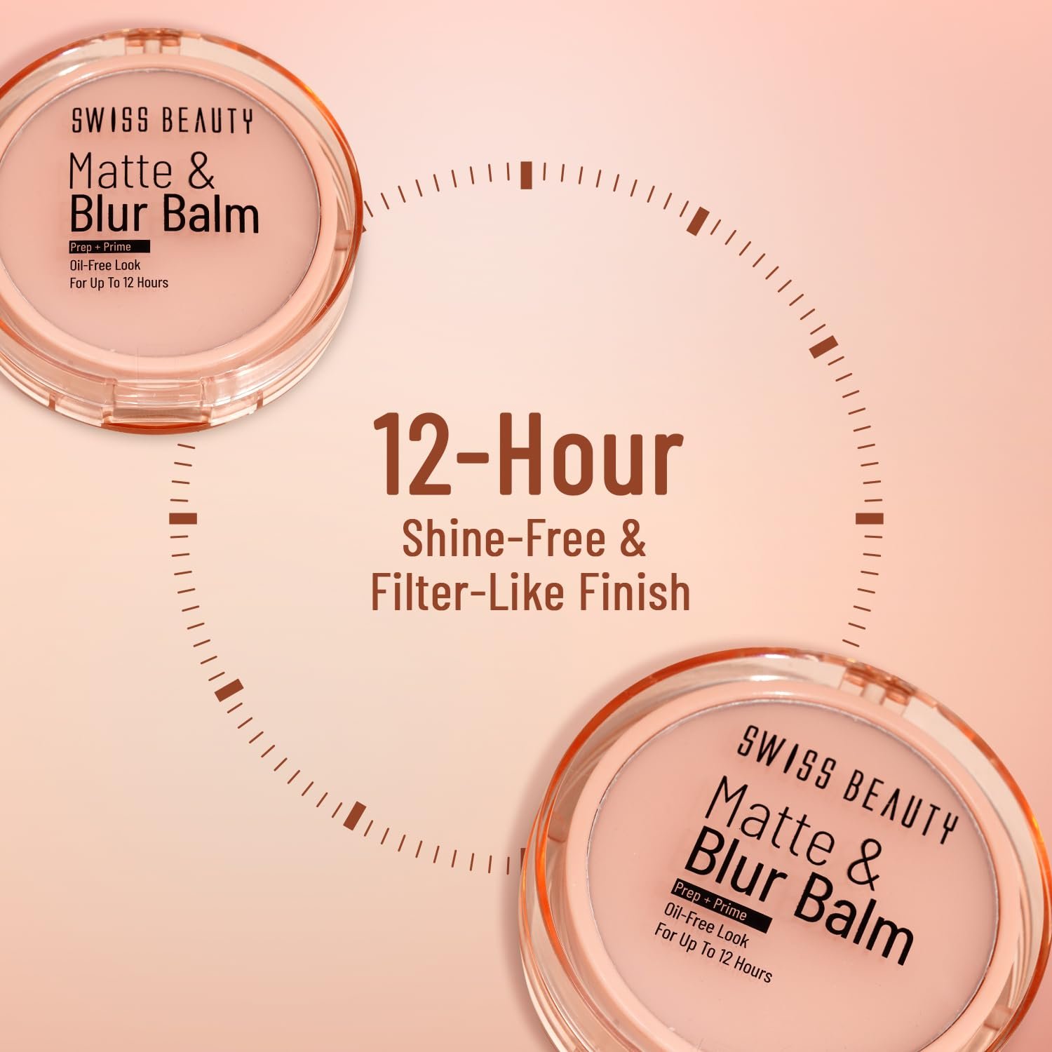 Swiss Beauty Matte & Blur Balm | Prep + Prime | 12-Hour Oil-Free Shine | With Vitamin E & B3 | UV Light Protection | 1 Count - Image 2