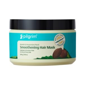 PILGRIM Amazonian Patua & Keratin STRENGTHENING HAIR MASK for dry & frizzy hair with Sacha Inchi for Women & Men|High shine & hydration| Smoothening hair| Silicon free