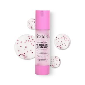 Foxtale Oil-Balancing Gel Moisturizer with Niacinamide, Azelaic Acid Pearls & Cica, 8hr Shine-Free Hydration, Lightweight, Sebum Control, For Oily & Acne-Prone Skin, 50 ml