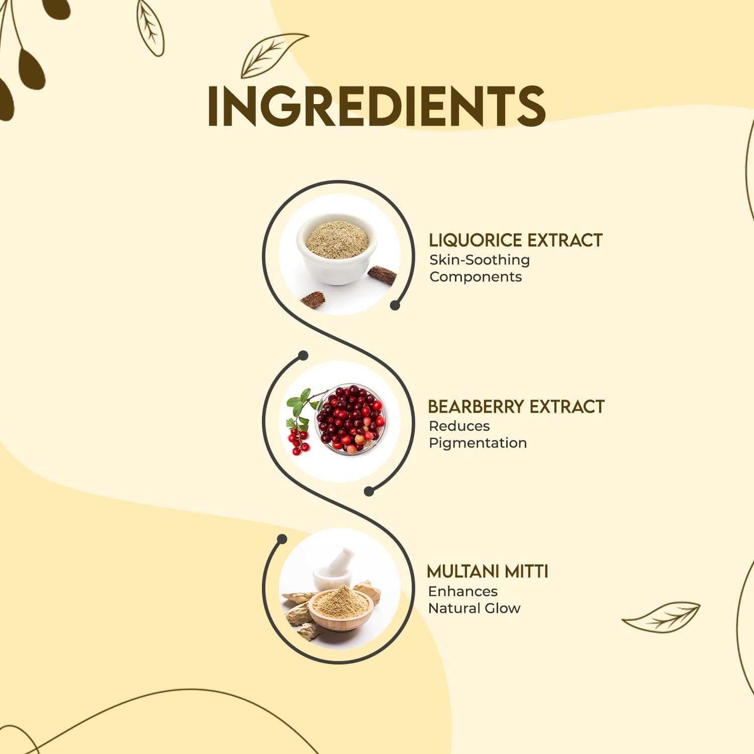 Jovees Herbal Insta Fair Glow Face Pack for Brightens, Cleans Pores, Removes Blackheads and Dark Spots | Clay Face Mask for Glowing, Hydrates & Plumps Skin | For All Skin Types - 120gm - Image 4