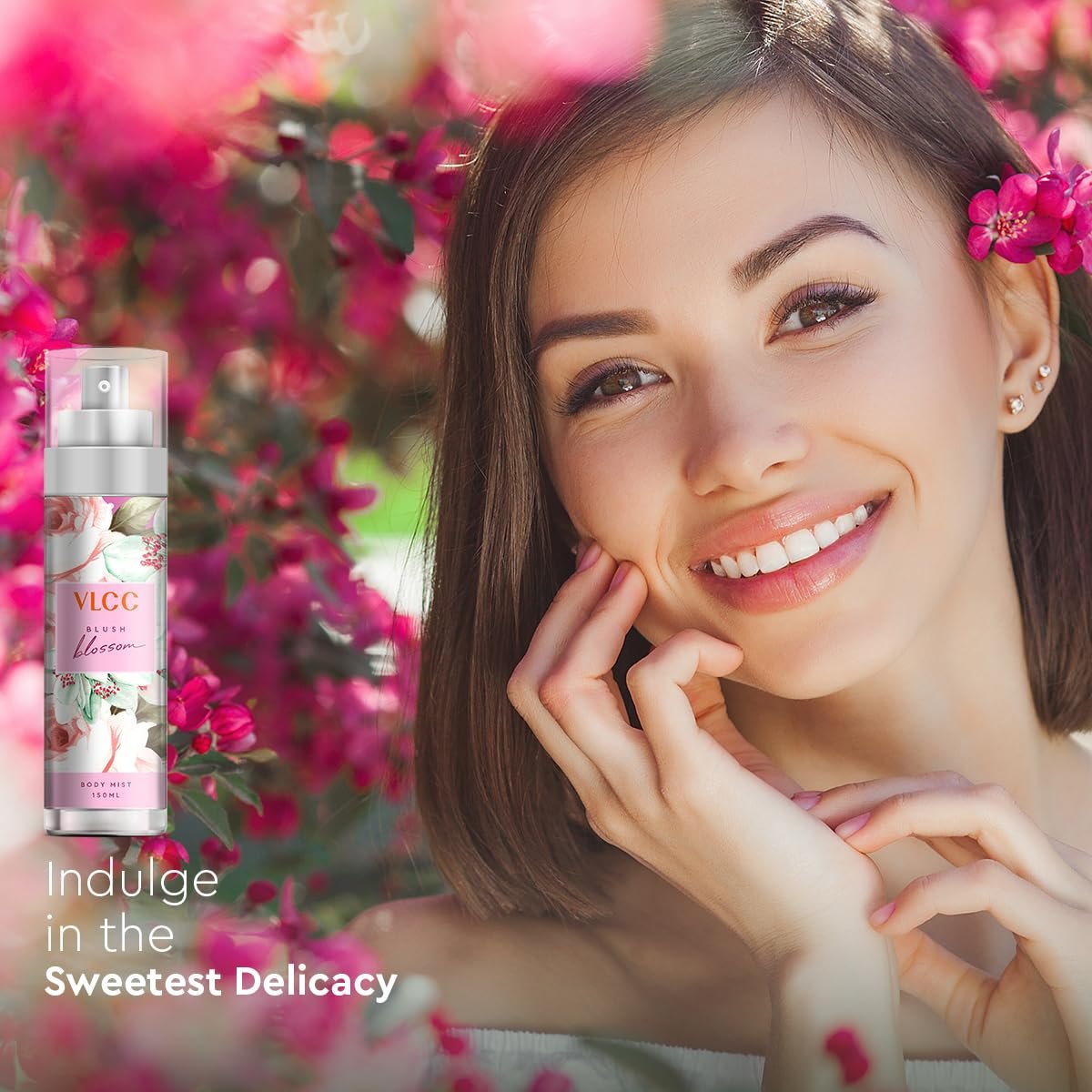 VLCC Body Mist -Blush Blossom | Floral, Fruity Fragrance | Long Lasting Body Mist | Paraben Free | Everyday Perfume | Day & Night Body Mist | Body Mist For Women (150 ml) - Image 3