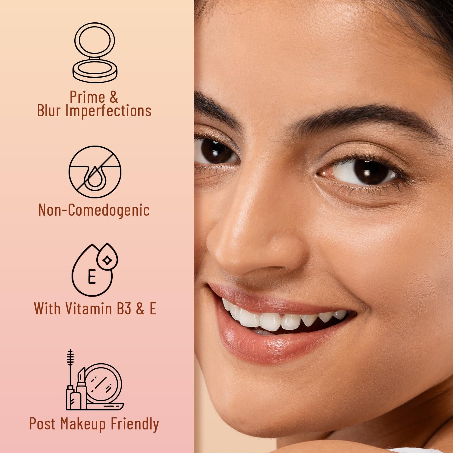 Swiss Beauty Matte & Blur Balm | Prep + Prime | 12-Hour Oil-Free Shine | With Vitamin E & B3 | UV Light Protection | 1 Count - Image 4