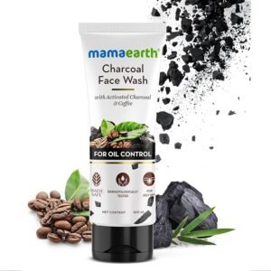 Mamaearth Charcoal Face Wash with Activated Charcoal & Coffee for Oil Control (100ml)