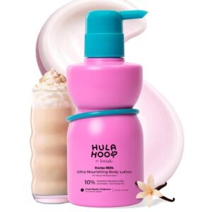 Hula Hoop Ultra Nourishing Body Lotion by Foxtale | Ceramides + Pentavitin™ + Shea Butter | Deeply Hydrates, Repairs Skin Barrier & Softens Skin | Fast-Absorbing, Non-Greasy