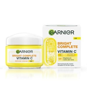 Garnier Skin Naturals Bright Complete Vitamin C Serum UV Cream, Vitamin C Day Cream for Sun Protection and Skin Brightening - Suitable For all Skin Types