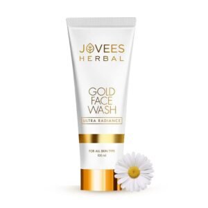 Jovees Herbal Ultra Radiance Gold Face Wash Gives Clear, Nourished & Hydrated Skin, Reduce Dark Spot And Improves Skin Texture | For All Skin Types 100ml