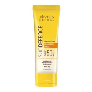 Jovees Herbal Sun Defence Sunscreen SPF 50 PA+++ Broad Spectrum For All Skin | Protection From UVA/UVB & Sun Damaged | Lightweight, Non Greasy & Quick Absorption Sunscreen For Men/Women 50g