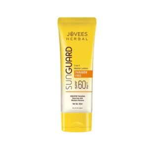 Jovees Herbal Sun Guard Sunscreen Lotion SPF 60 Pa+++ Broad Spectrum For All Skin | 3 In 1 Matte Lotion UVA/UVB Protection, Moisture Balance, Even Tone Skin | Sunscreen For Men/Women 50Ml