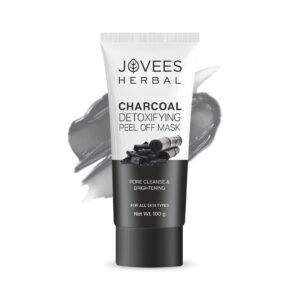 Jovees Herbal Detoxifiying Charcoal Peel Off Mask, 100gm | Clearer and Brighter Skin | All Skin Types |Paraben & Alcohol Free |Pack of 1