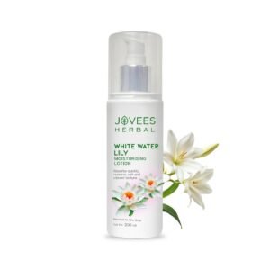 Jovees Herbal White Water Lily Moisturizing Lotion For Flawless Skin | Face Moisturiser For Everyday Use for Normal to Dry Skin | Lightweight, Non-Sticky, Optimum Moisturization