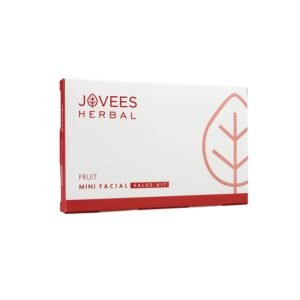 Jovees Herbal Mini Fruit Facial Kit For Hydrated Skin, Reduces Fine Lines, Tanning & Dullness With 6 Easy Step | Kit for Enhance Natural Glow 63g (Single Use)
