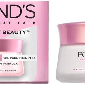 POND'S Bright Beauty Day Cream 35 g, Non-Oily, Mattifying Daily Face Moisturizer, SPF 15 - With Niacinamide to Lighten Dark Spots for Glowing Skin