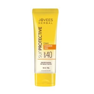 Jovees Herbal Sun Protective Sunscreen SPF 40 | Lightweight, Quick Absorbing and Oil Free - UVA/UVB Protection | Normal to Dry Skin Type | Sunscreen For Men/Women 100g
