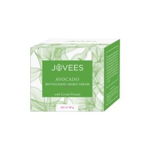 Jovees Herbal Avocado Revitalizing Night Cream for Younger and Glowing Skin with Avocado Helps Brightening Skin, Age Spots, Fine Lines and Wrinkles | Non-Greasy & Lightweight | For Normal to Dry Skin | 50g