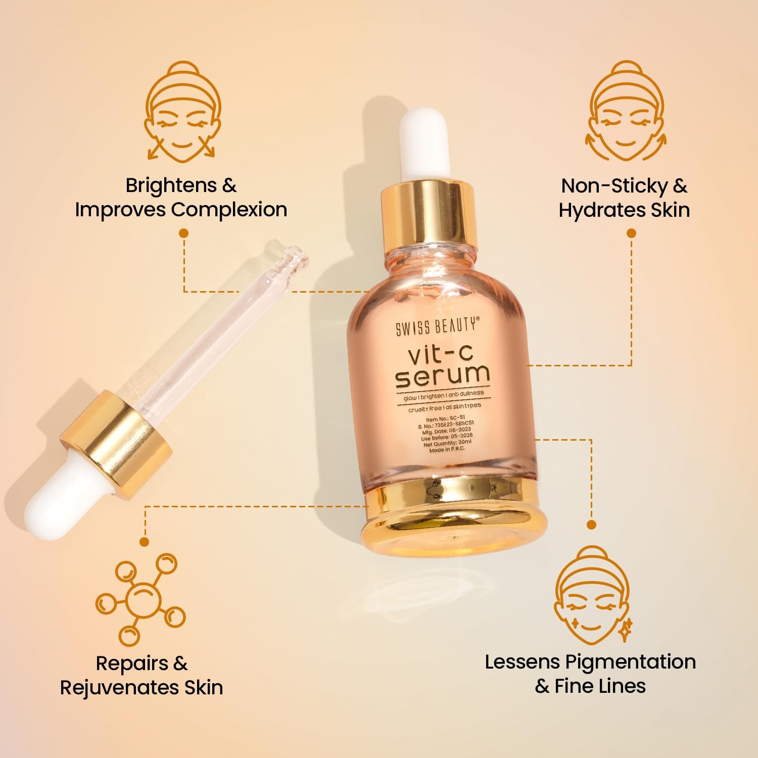 Swiss Beauty Vit C Serum, 30ml - Image 2