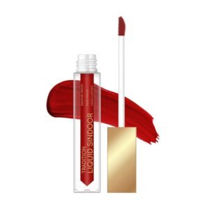 SWISS BEAUTY Tradition Natural Liquid Sindoor| Smudge-Proof | Long-Lasting | Shade- Hot Red, 6ml