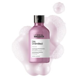 L'Oréal Professionnel Liss Unlimited Shampoo for Frizzy & Unruly Hair - 300ml | Intensive Smoothing Shampoo for Frizz-Control | Enriched with Pro-Keratin | Increases Softness & Shine