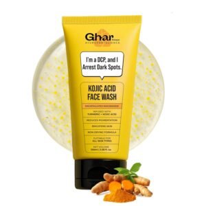 Ghar Soaps Kojic Face Wash | With Kojic Acid, Niacinamide, Turmeric | Skin Lightening, Pigmentation, Dark Spots | For All Skin Type Skin I For Man & Female | 100 ml