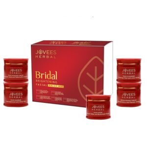 Jovees Herbal Bridal Brightening Facial Kit For Brighter & Radiant Glow With 5 Easy Steps | Kit for Reduced Pigmentation Improves Uneven Skin Tone, Dark Spots & Dullness- Multiple Use