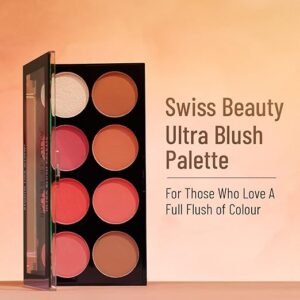 Swiss Beauty Ultra Blush Palette with highly blendable shades | Pigmented Blusher for a Natural Flush