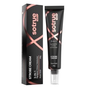 Sotrue Strobe Cream Rose Gold for Face Radiance, Multipurpose Strobe Cream, Dewy Glazed Instant Glow, Highlighter For Face, Boosts Hydration - For All Skin Types
