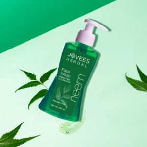 Jovees Herbal Neem Face Wash With Neem & Tea Tree Extracts | For Oily & Acne Prone Skin | Oil Control, Remove Impurities And Prevents Pimples For Men & Women | 300 ML