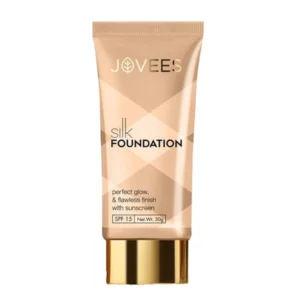Jovees Silk Foundation with SPF 15 Natural Glow | Reduces Dark Spots | Reduces Pigmentation
