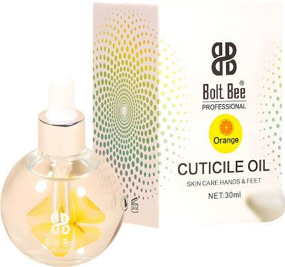 Bolt Bee Cuticle Oil for Nails, 30ml, Natural Revitalising Treatment for Damaged Cuticles and Dry Skin with Dropper